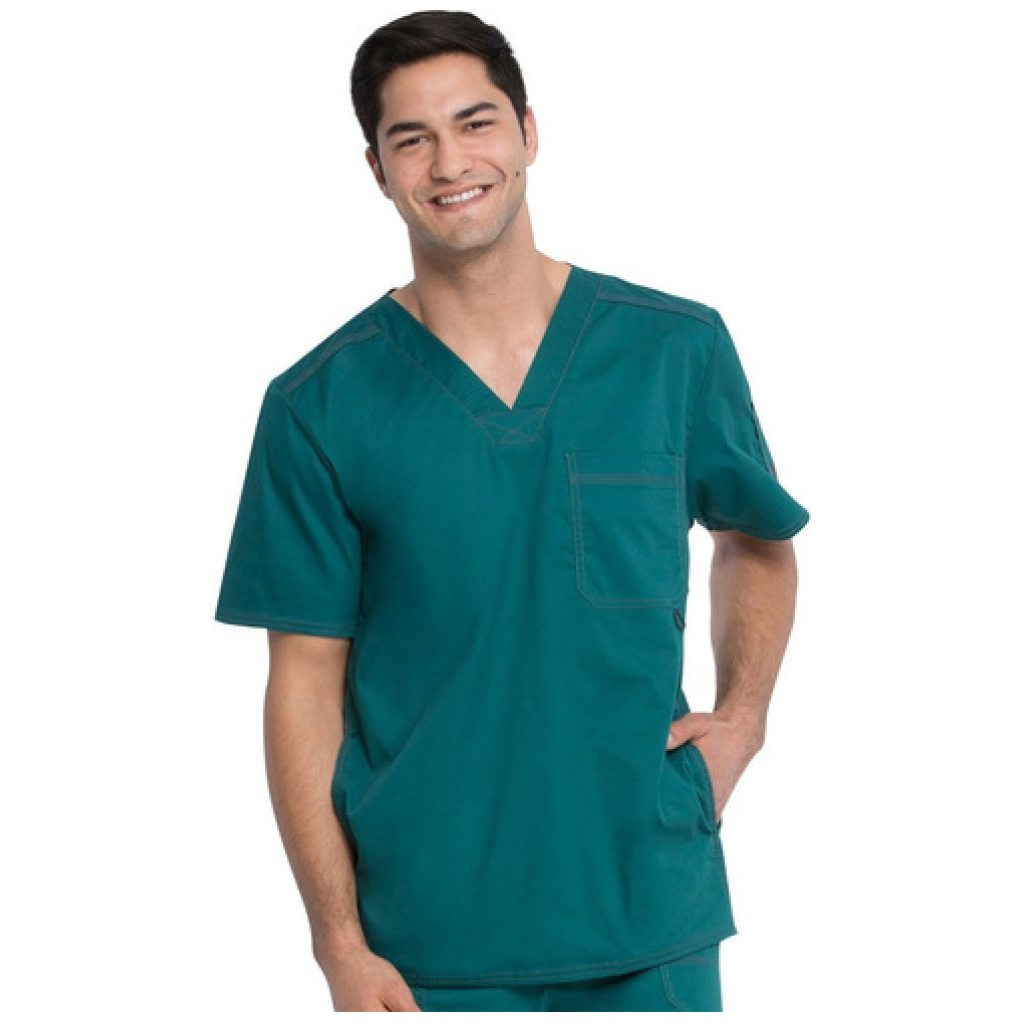 Camisa médica Dickies EDS Signature STRETCH con cuello en V y 5 bolsillos  para hombre